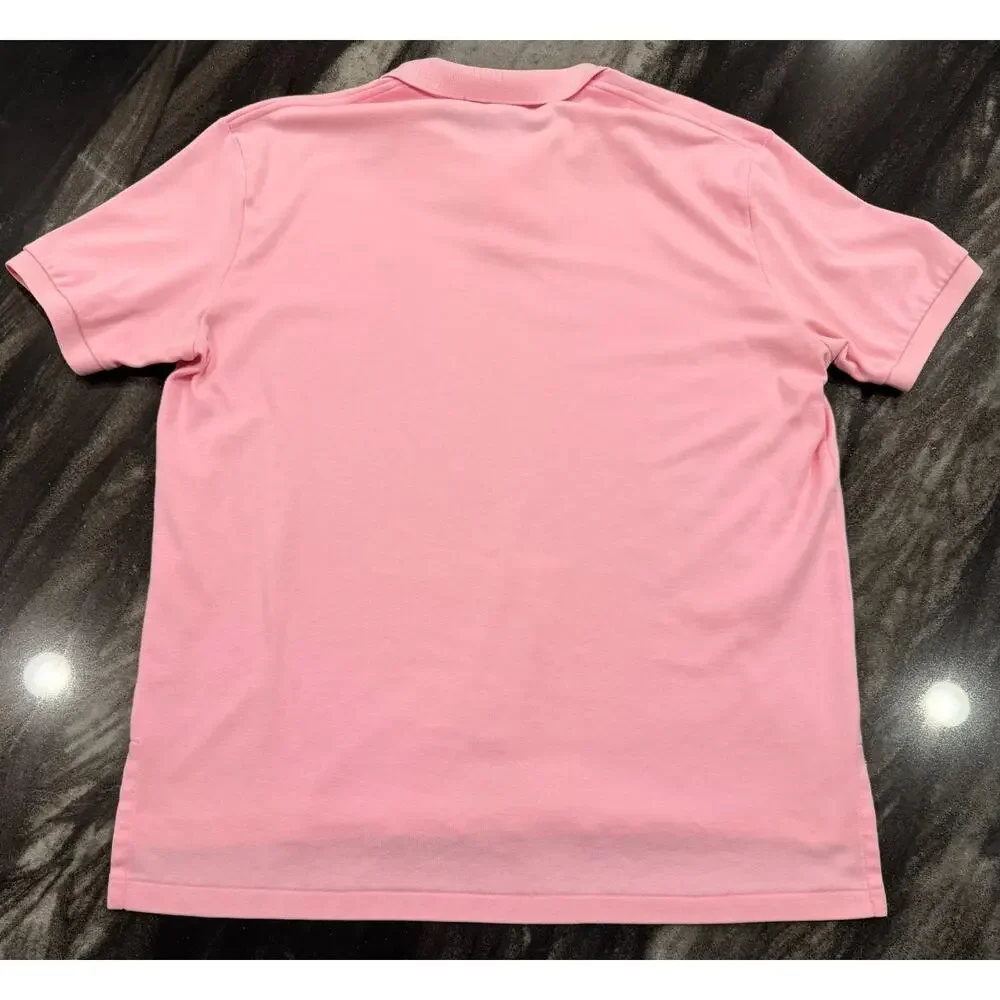 Polo Ralph Lauren Mens XL Pink Polo Shirt Blue Pony Cotton Golf Classic Preppy
